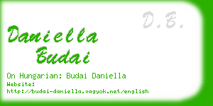 daniella budai business card
